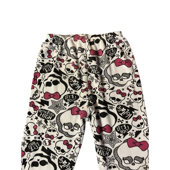 Monster High Thermal Base Layer Girls 12 Used 2 Piece Cotton Blend Fall Winter - Picture 14 of 16